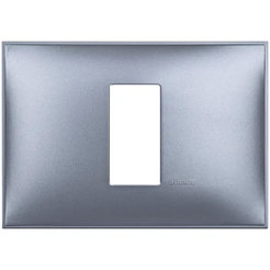 Single frame blue metallic Classia Bticino Italian standard LEGRAND