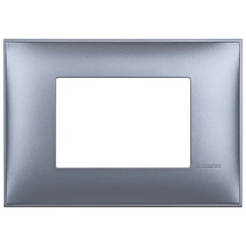 Тройная рамка синего цвета металлик Classia Bticino Итальянский стандарт LEGRAND