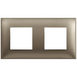 Рамка двойна титан Classia Bticino немски стандарт LEGRAND