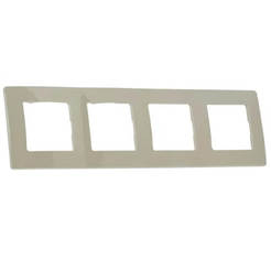 Рамка за ключове и контакти четворна кафе Niloe LEGRAND