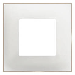 Рамка единична бял сатен НС Classia Bticino с кант LEGRAND