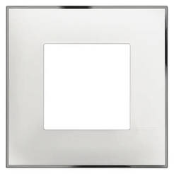 Рамка единична бяла с хром НС Classia Bticino LEGRAND