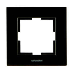 Рамка одинарная для выключателей и розеток черная Karre Plus WKTF08012BL PANASONIC
