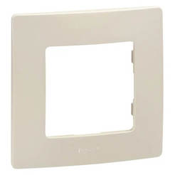 Рамка за ключове и контакти единична крем Niloe LEGRAND