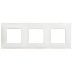 Рамка тройна бял сатен НС Classia Bticino с кант LEGRAND