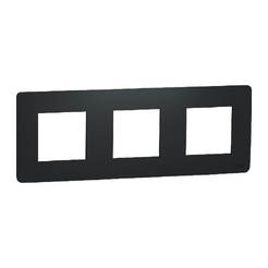 Рамка тройна антрацит Unica Studio SCHNEIDER ELECTRIC