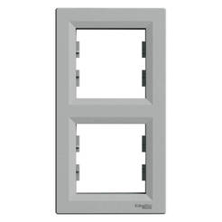 Двойная алюминиевая рама Asfora вертикальная SCHNEIDER ELECTRIC