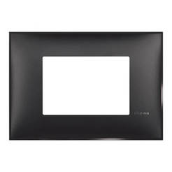 Рамка тройна черен сатен Classia Bticino италиански стандарт LEGRAND