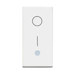 Механизъм ключ бойлерен 16А едномодулен Classia Bticino бял без рамка с LED лампа LEGRAND