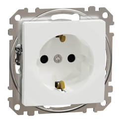 Electrical socket single 16A mechanism without frame white Sedna SCHNEIDER ELECTRIC