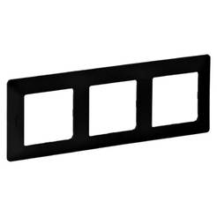 Рамка тройна черна Valena life LEGRAND