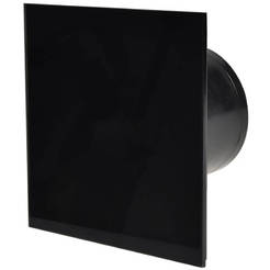 Вентилатор за баня с клапа Ø100/18W 169м3/ч 32dB IP56 черен гланц MMP 100-06 MMOTORS