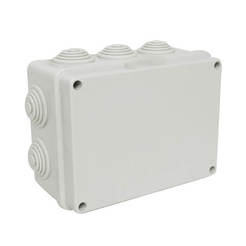 Junction box for outdoor installation - 190 x 140 x 70 mm, IP55, CUBOX