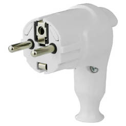 Angled push-in plug 16A white, TP-05 (BI) TIMEX