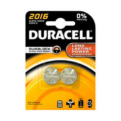 Lithium battery CB MES LM 2016 2pcs/blister DURACELL TO 5%+15%