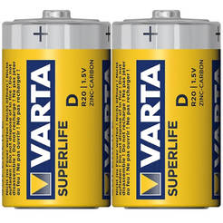 Zinc batteries R20 D SUPERLIFE VARTA