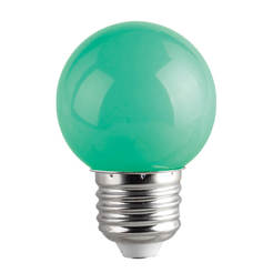 Диодна LED лампа COLORS - зелена 1W Е27 G45 25000h VIVALUX