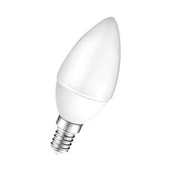 LED lamp PLASTIC 5W, E14 B35, 4000K matt 25000h