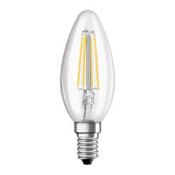 LED Лампа свещ 4W 470lm Е14 2700К VALUE FILAMENT CLB40