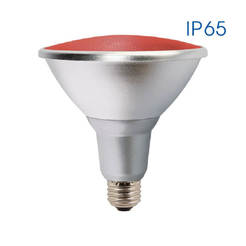 LED lamp red 15W E27 230V Silver PAR38 25000h VIVALUX
