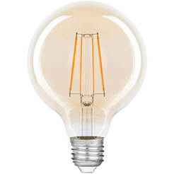 Светодиодная лампа 7 Вт 630 лм E27 G125 2000 К, ЗОЛОТАЯ LDGCH07LH1EA PANASONIC