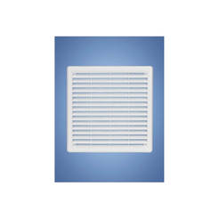 Ventilation grille VM 100 x 100 K white + HACO mesh