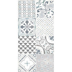 Фаянс Fiore Майолика декор 30х60см серый 4632 KAI