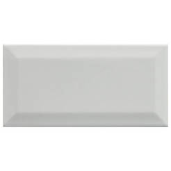 Faience Metro facet 10 x 20 cm white gloss (0.8 sq.m./box)