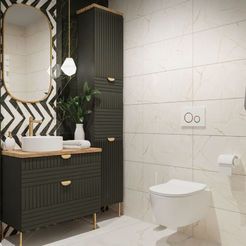 Фаянс Фенси Уайт 30 х 60см бежов гланц мрамор TUBADZIN