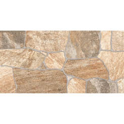 Гранитогрес 30.3х60.6х0.8см антислип R10 камък кафяв Атлас 9098A11