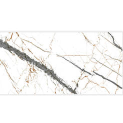 Керамическая плитка Luxor 144CC11 60x120x0.8 см R, белый мрамор, PRACTIKA COMFORT