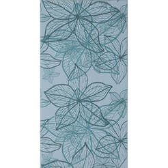 Decor tile Fiore Isola flowers 2629, size 25 x 50 cm, color green