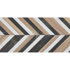 Декор Лили Гео R 29.8х59.8см бял мрамор 29.8х59.8см бял мрамор