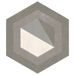 Шестоъгълни плочки гранитогрес Форс Нютон Микс 23 х 26.5см мат (0.64 кв.м./кашон)