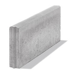 Градински бордюр 100 x 5 x 25 см - Сив