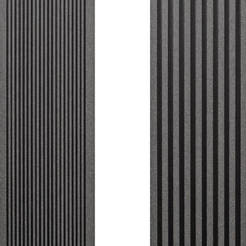 Террасная доска D6 с тиснением, 145x26 мм/4 м, цвет эбеновое дерево, DARVOLEX