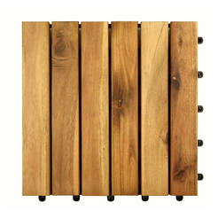 Декинг плочка 30х30х2.4см благородна акация