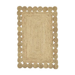 Jute rug beige 120x80x1cm Doze