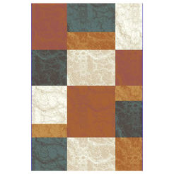 Carpet Tribeca colored squares 160 x 220 cm, colored squares