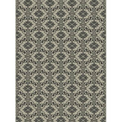 Florlux carpet 140 x 200 cm, silver / black