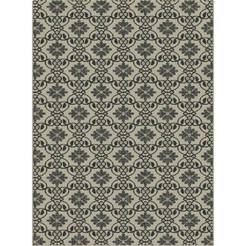 Florlux carpet 120 x 170 cm, silver / black