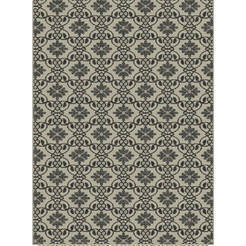 Florlux carpet 160 x 230 cm, silver / black