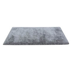 Carpet Shaggy Savannah Silver Gray Frieze Polyester 45mm