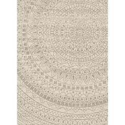 Goat carpet 120 x 170 cm, ivory/gray