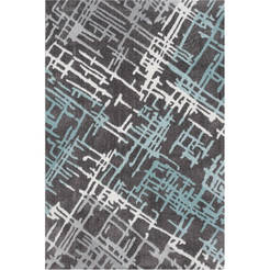 Carpet Creative 140 x 200 cm blue abstract anthracite