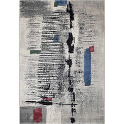 Carpet Infinity 133 x 195cm gray abstract picture cream