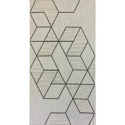 Ковер Lineo 120 х 170 см серый с геометрическими фигурами