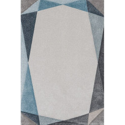 Rug Vegas Home 120 x 170cm blue triangles beige polypropylene thermo-fixed