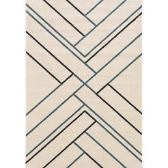 Carpet Picasso stripes cream 160 x 230cm 100% polypropylene half 7mm