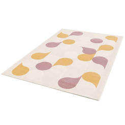 Teppich 160x230cm creme/gelb/rosa Cupido